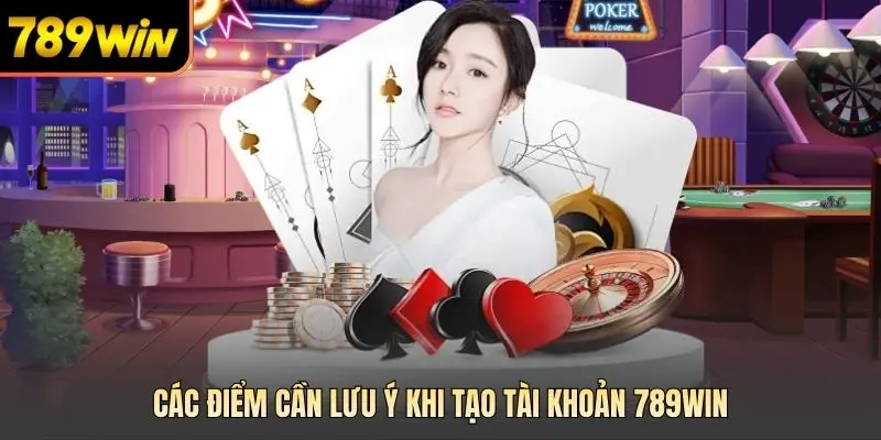 Các điểm cần lưu ý khi tạo tài khoản 789win